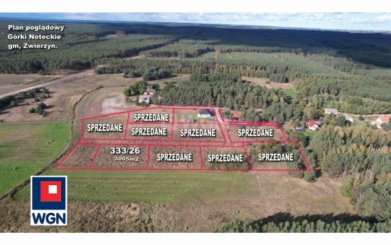 Grunt budowlany jednorodzinny na  sprzedaż Górki Noteckie - Ostatnia działka w cichej i spokojnej okolicy